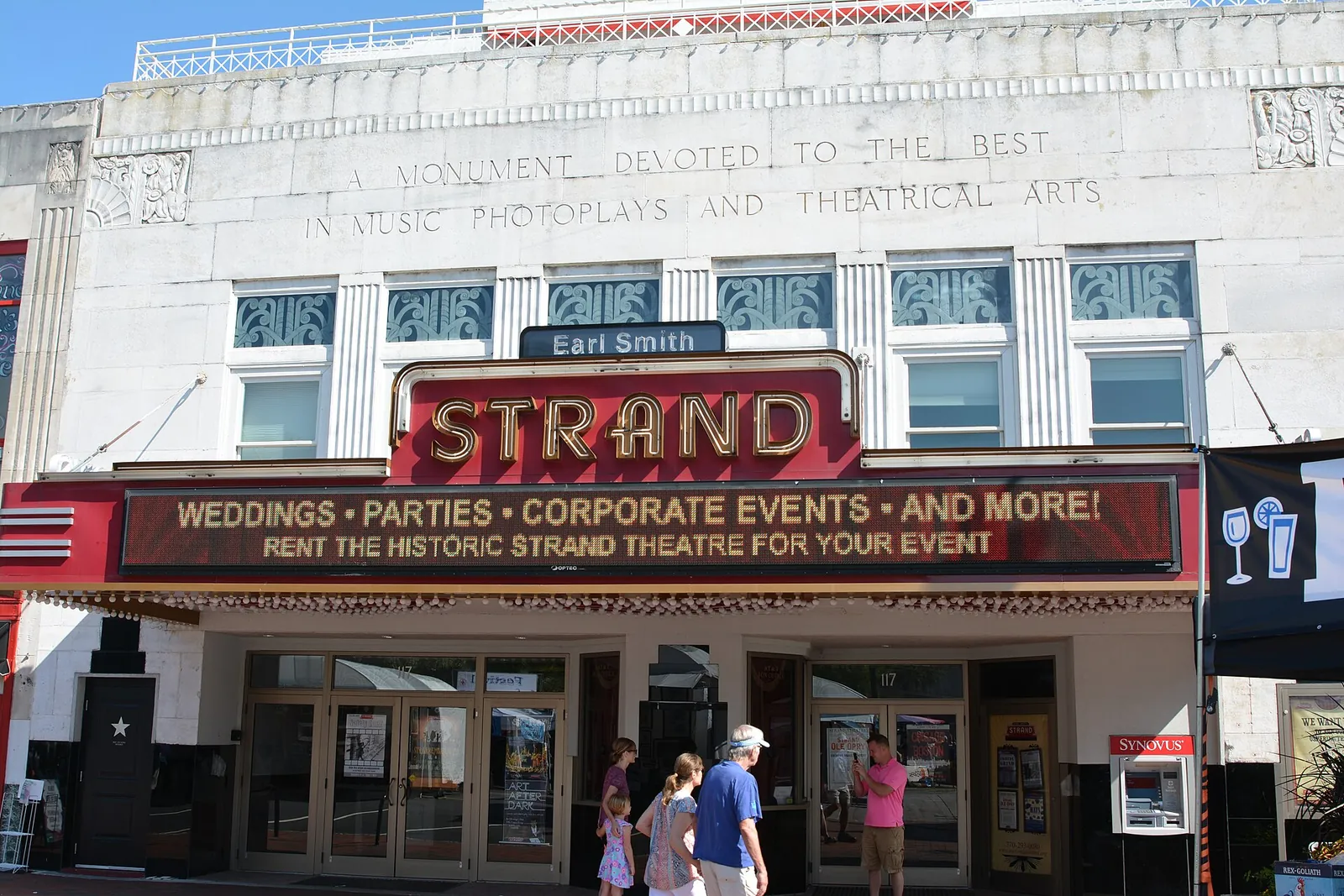 The Earl Smith Strand Theatre on Marietta Square