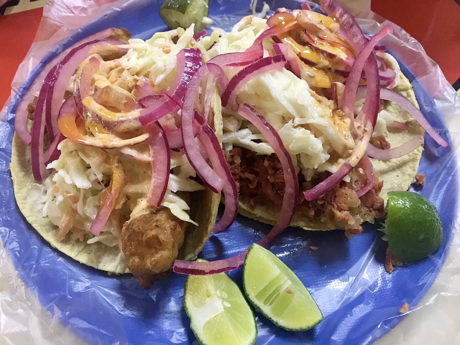 Fish tacos. The photo was not taken at an East Cobb restaurant.