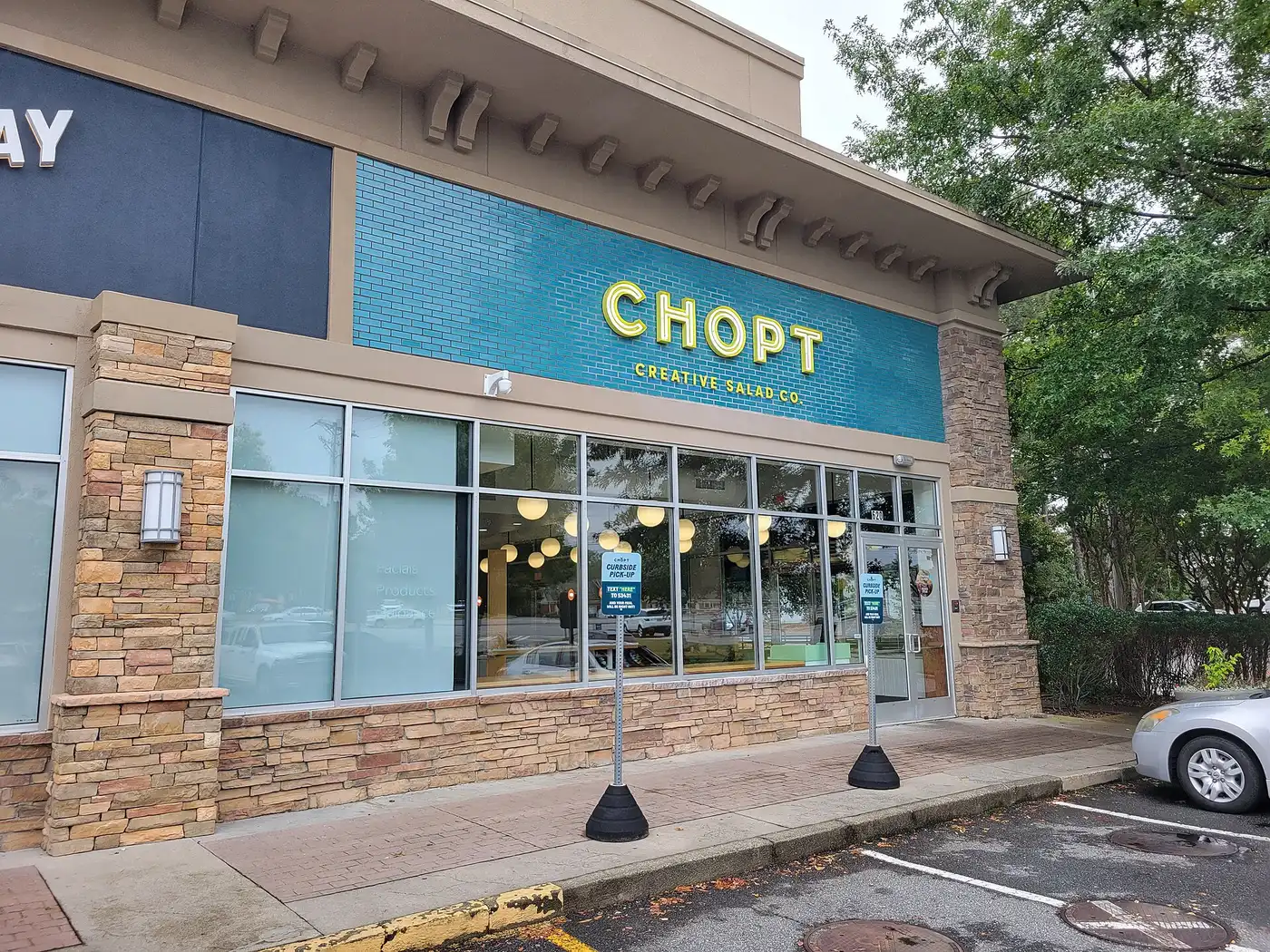 The storefront of Chopt Creative Salad Co. in an East Cobb shopping center
