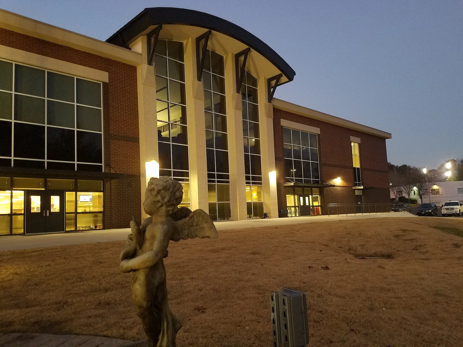 The newer main building at Walton High School in East Cobb