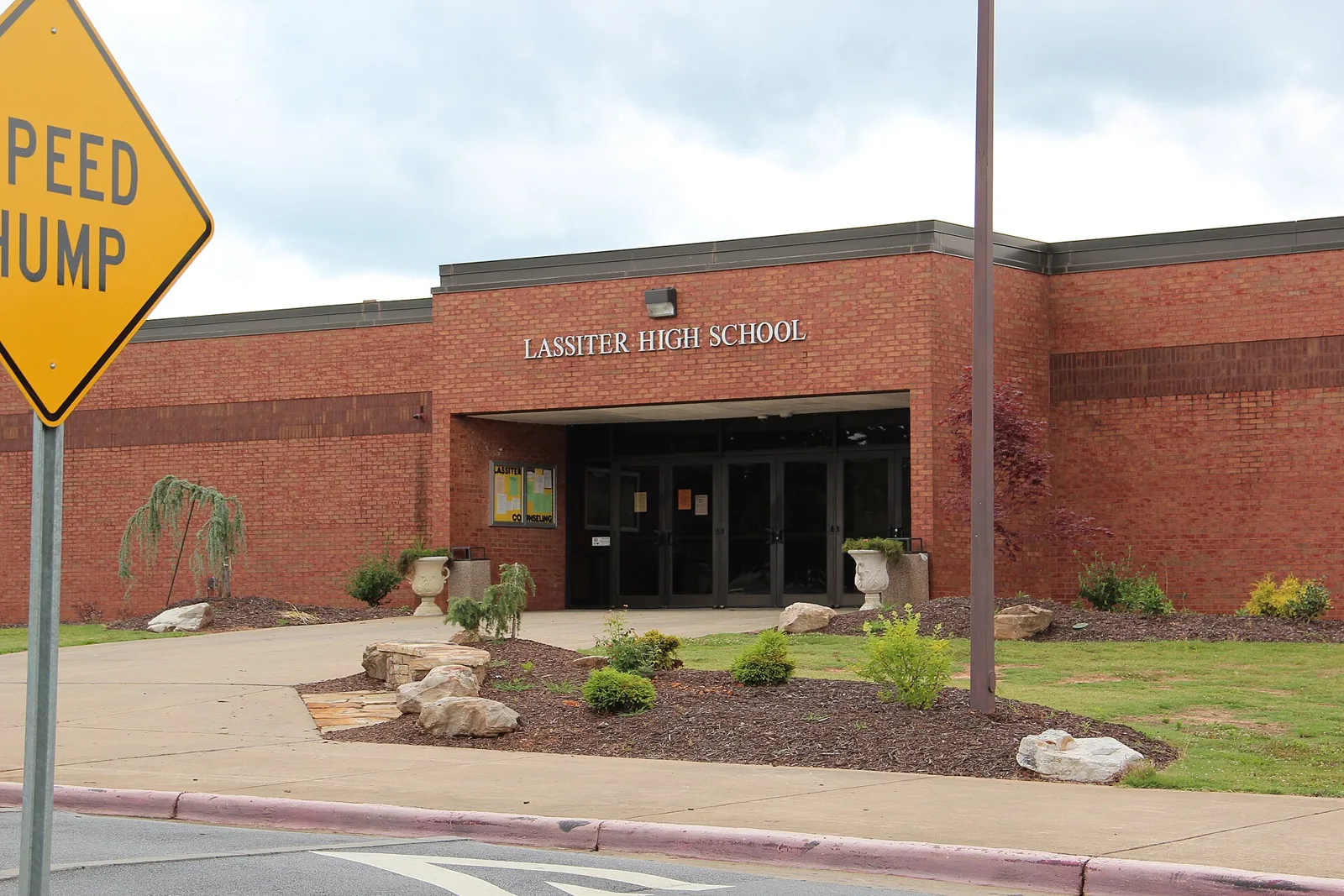 The entrance of Lassiter High School in East Cobb