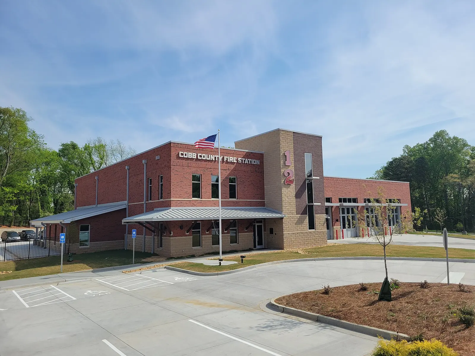 Cobb County Fire Station 12 in the Blackwells area, near Blackwell Elementary