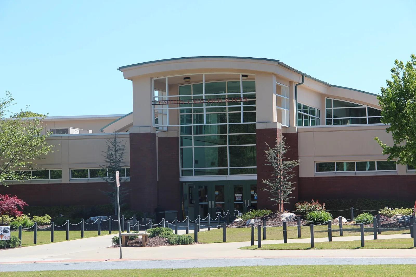 The front of Kell High School on Lee Waters Road in northeast Cobb County
