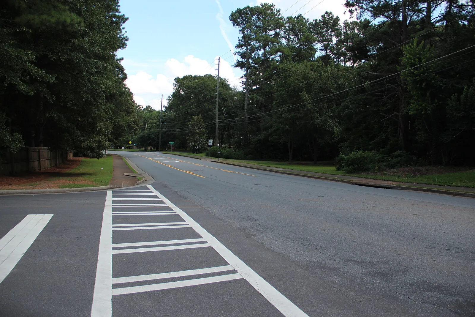 Powers Ferry Road in Cobb County, the road Powers Ferry Elementary sits on