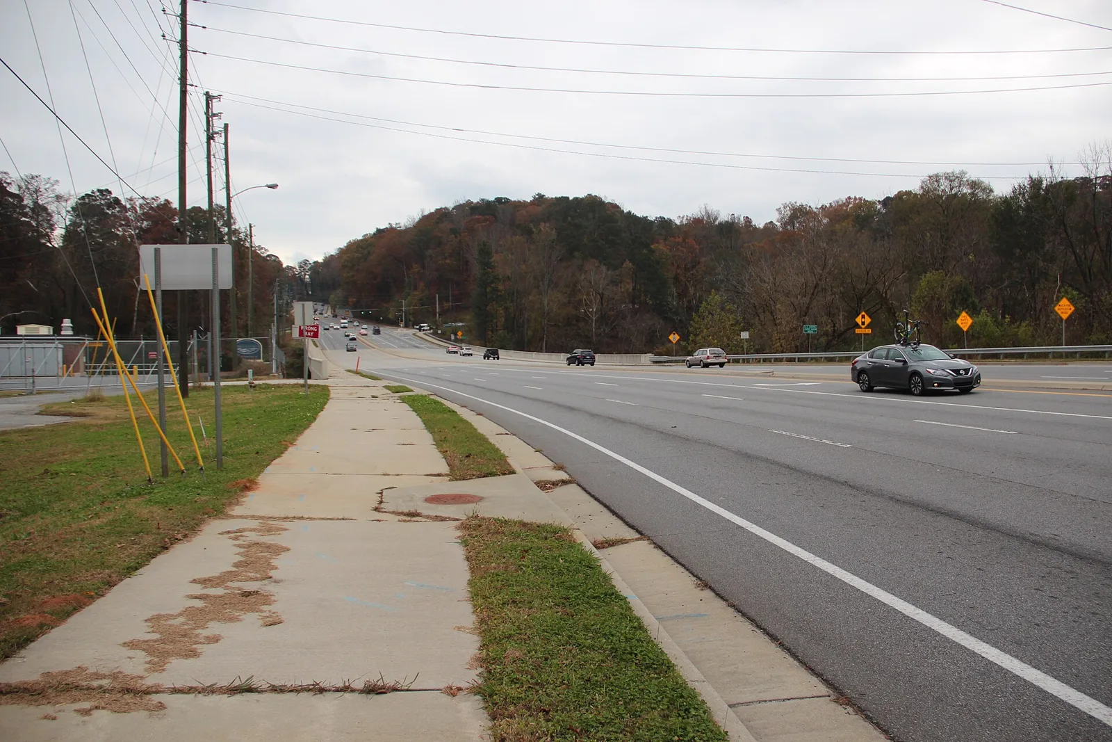 Johnson Ferry Road, the main road through East Cobb