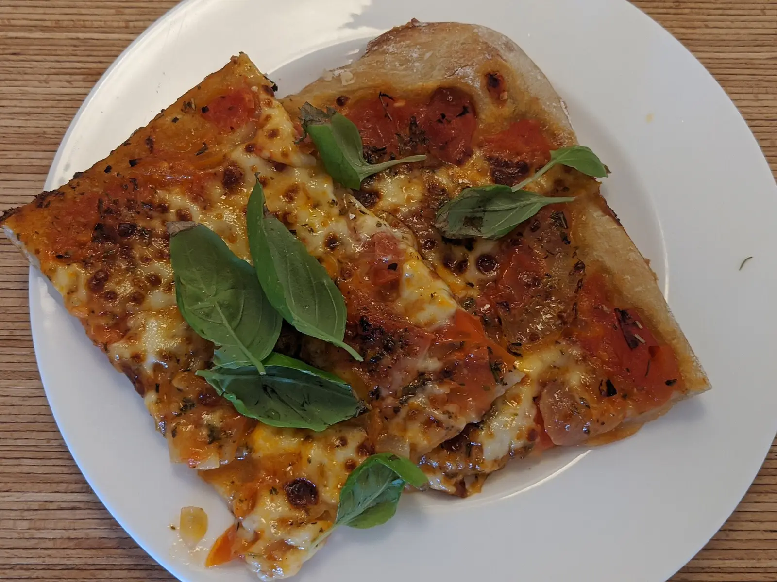 A margherita pizza. The photo was not taken at an East Cobb restaurant.